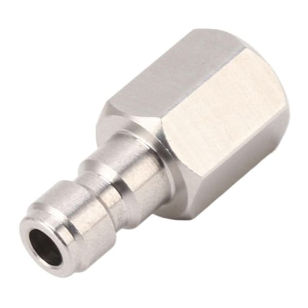 1/8 tommer BSPP hungevindfitting 304 rustfrit stål hun lige koblingsadapter til CO2-cylinder oppustelig tilbehør