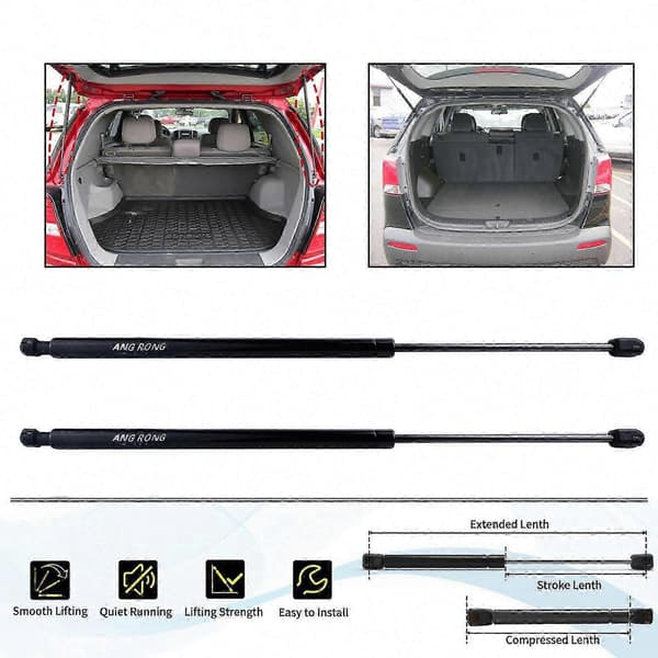 Til Kia Sorento MK I 2002-2009 Bagklap Gasfjeder 817713E011 Black