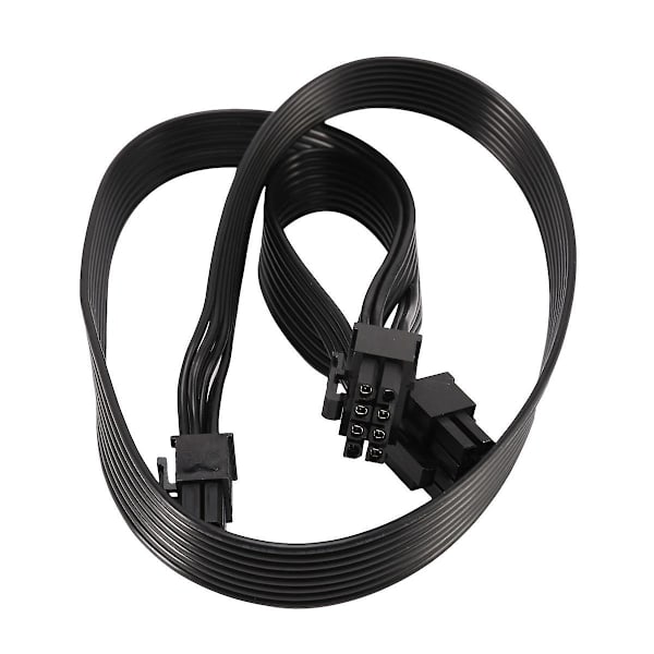 10x Pci-e 6-pinninen 2-porttinen power 6pin 8pin V-sarjan V850 V700 V1000 modulaarinen virtalähde black