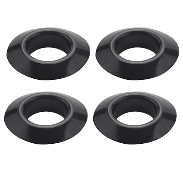 4 stk Universal Kajakk Kano Flåte Padle Åredrypp ringer Splash Guards Ring Paddle Tilbehør Bytt Black