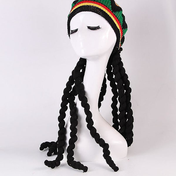 Flätor stråhatt basker jamaica hatt herrperuk ull halloween hatt fabrik