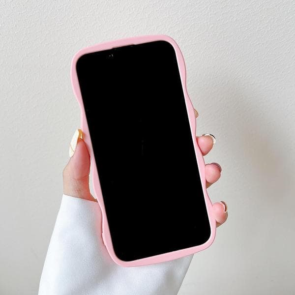 Caseative ensfarvet bølget blød kompatibel med iPhon