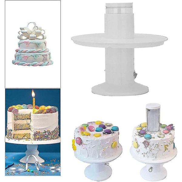 2 I 1 Surprise Popping Cake Stand Børnefødselsdagskageholder med trækring