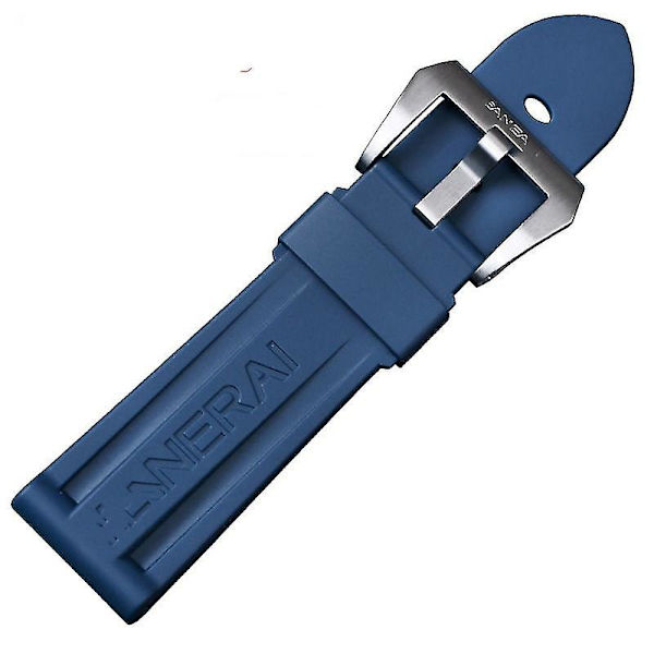 Silikongummi Watchist Band Ersättning för Panerai Strap Tools Stålspänne hög kvalitet Red