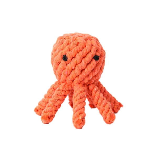 Bomullsrep Octopus Pet Toy För Tandrengöring Och Slipning
