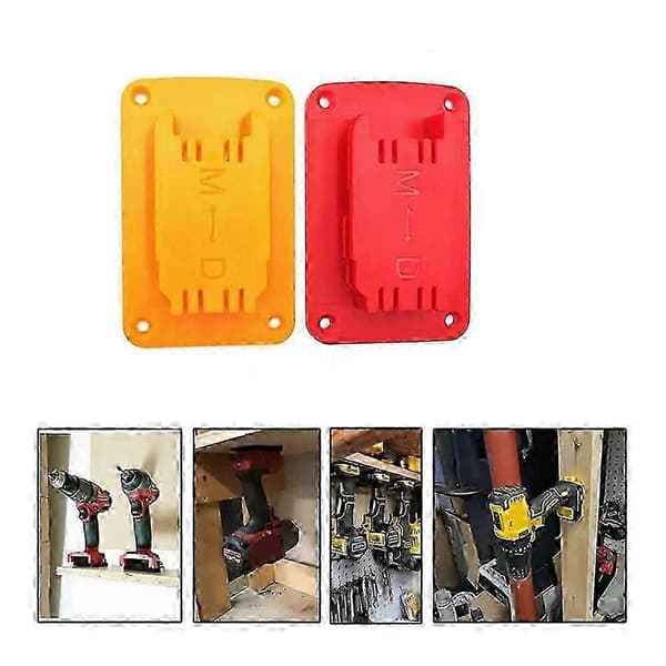 5-pack verktygshållare för Milwaukee M18-verktyg, röd