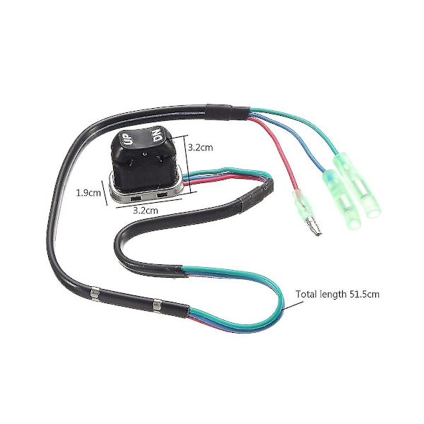 Tilt Switch til Motor Udenbordsmotor Fjernbetjening 703-82563-02-00 Black