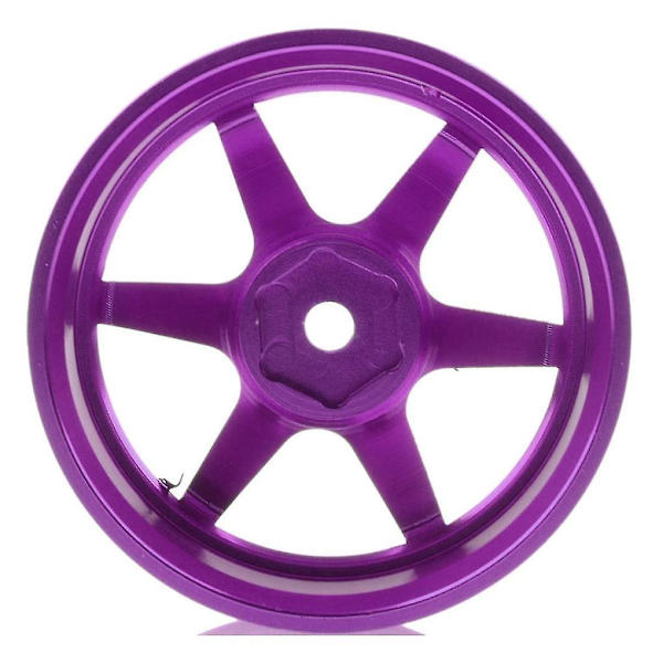 4p aluminiumslegering 6 eger hjulfælg til Rc 1/10 On-road 1052 Drift Sakura Te37+, lilla