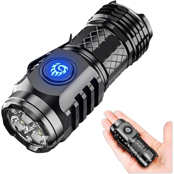 Mini Three-Eyed Flashlight - Five Modes - Super Bright