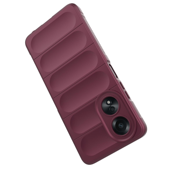 Kompatibel med Oppo A58 4g Tpu- case Droppsäkert cover till mobiltelefon Wine Red