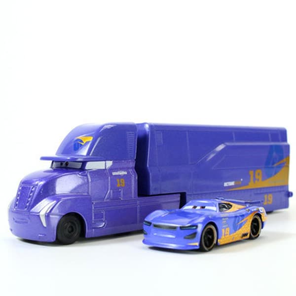 2 racerbiler, 3 Black Storm Jackson container-trailere, Al Black Storm Container