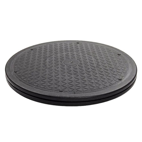 12 Tommer Heavy Duty Roterende Svingbar Stål Stativ For Monitor TV Dreieskive Lazy Susans Svart Rund Sha