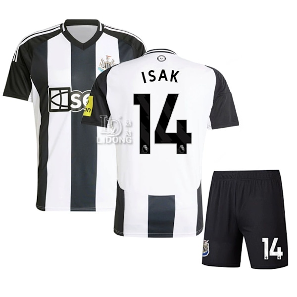 Newcastle United Hjemmedrakt Fotball Barn 2023-2024 Nr. 14 Isak (drakt+shorts) 24