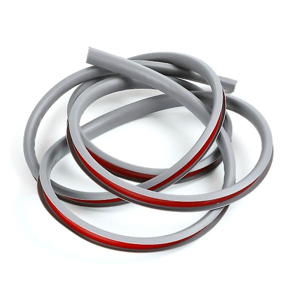 2/5m selvklebende PVC kantbånd tetningsteip 16/18mm U-formet stripe for møbelskap skrivebord kantbeskytter White