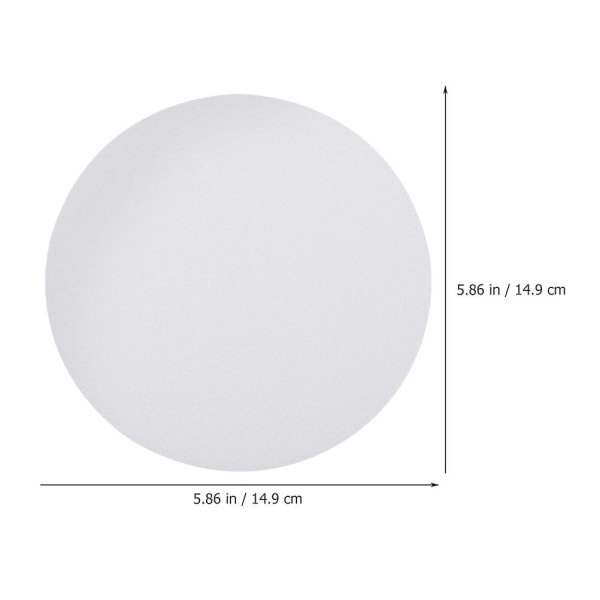 4st lampskärm Diffuser Anti-bländande Spotlight Lampskärm Lamp Cover Diffuser White 14.9X14.9CM