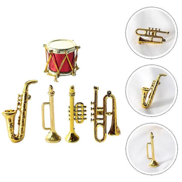 Plastik Mini Saxofon Model Musikinstrument til Indretning 1Sæt