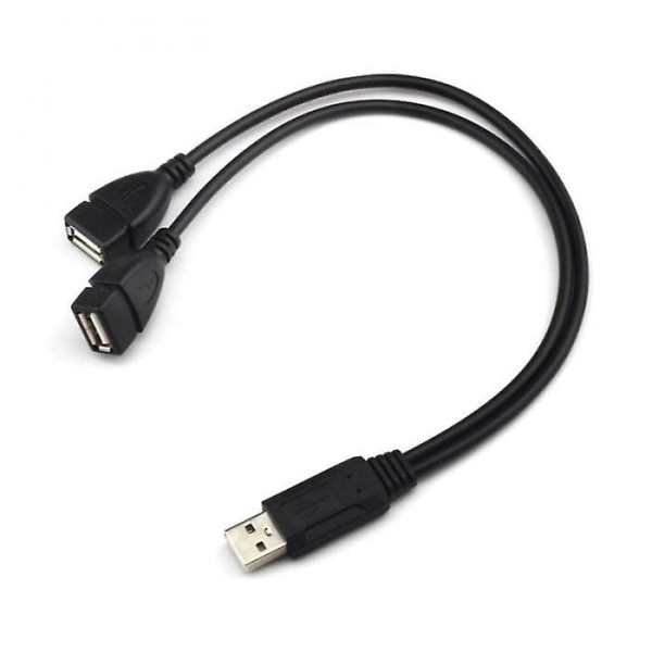 Han- USB 2.0 A 1 till 2 Dual USB Hon Data Hub Power Y splitterkabel
