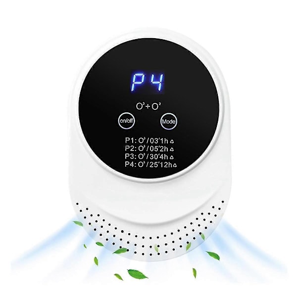 Odor Eliminator for Strong Odor Removal Air Ionizers for Home, Pets,Toilet,Wardrobe, Bedroom,Kitchen, Smoke Eu Plug-Excellent White