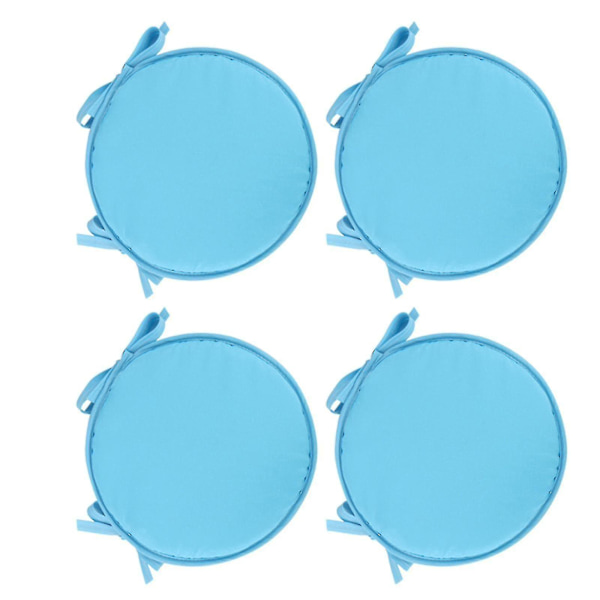 Puter Uteplass Hjem Innendørs/utendørs Stolputer Ro Sete Fortykket Spisestue Stol Pute Ro krakk Purple 6pcs