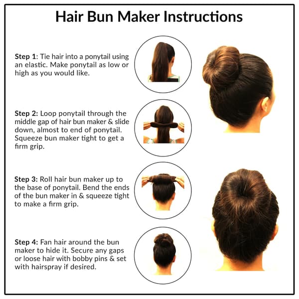 4 kpl Magic Bun Maker, Vaahtomuoviponnari lisävarusteet