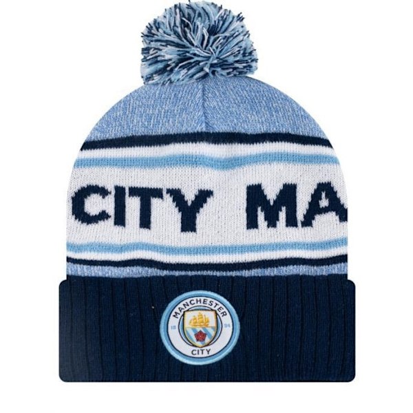 Manchester City FC Bronx Bobble Strikket Hat