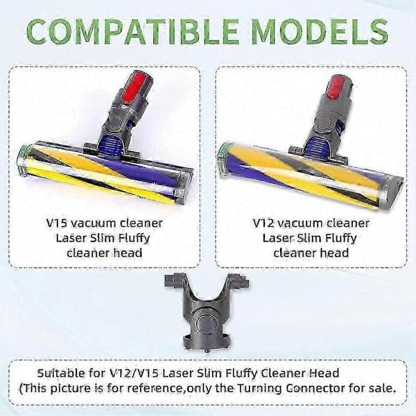 Svingkobling for V15 Detect Laserhode V12 Slim Støvsuger Laser Fluffy Rensehode Demonteringsdeler