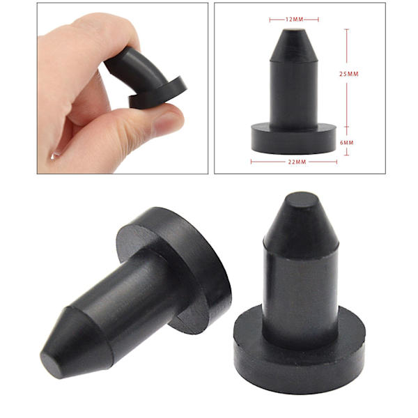 4x1/2" Push-in kajak drænprop til Sun Dolphin Aruba 10 erstatning