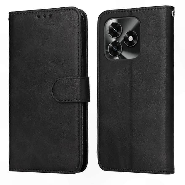 PU-läderplånboksfodral för Honor X5c Plus, Folio Flip Telefonfodral