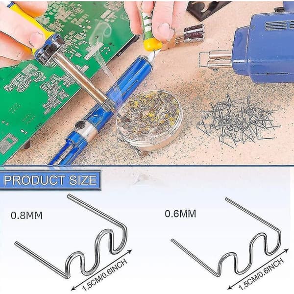 Plastic Welder Repair Corrugated Staples. 1000 Pieces. Welding Tool Kit