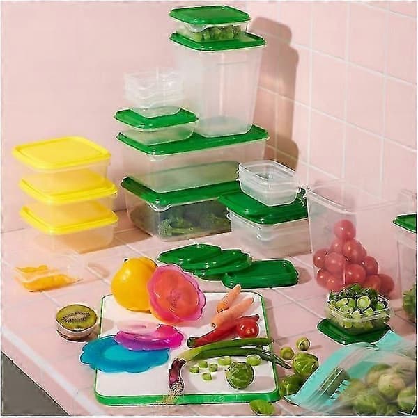 Ikea Pruta Grønn-transparent Matbeholdere 17 Deler klart