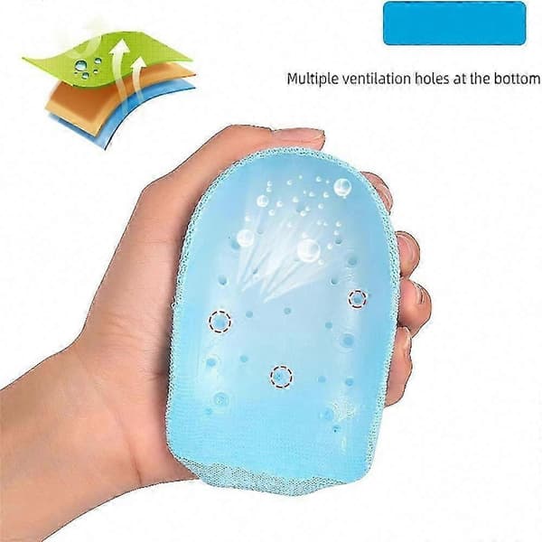 2,5/3,5 cm højde Max sokker, Rizz Soles højdeforøgende indlægssål, åndbar til elevatorsko Blue 2.5cm