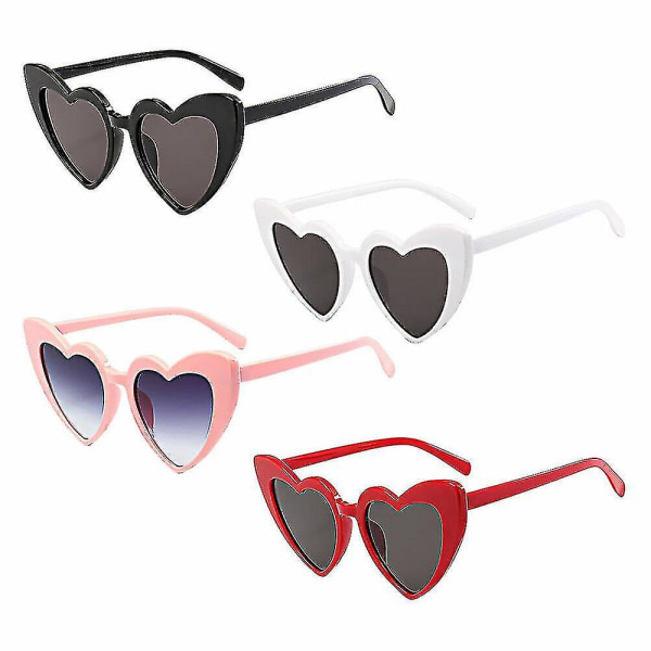 Kvinder elsker hjerteformede solbriller Retro gradient farve linse briller