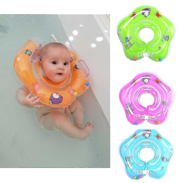 Svømning Baby Tilbehør Hals Ring Tube Safety Infant Float Circle Pink