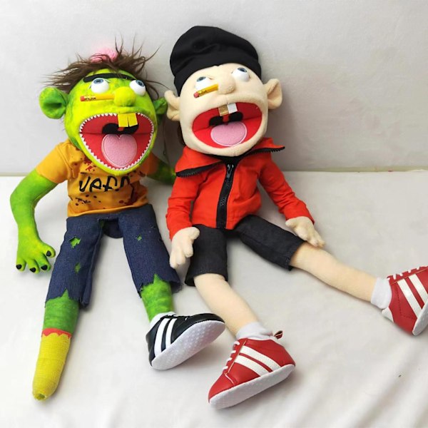 Jeffy Soft Plysh Toy Hand Puppet Jeffy Puppet Plysh Toy Game Series Hand Puppets Plysh Hat Game Toy, tegneseriedukke Plysjdukke Morsom og søt forelder C Joseph Classmate