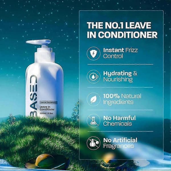 Based Bodyworks Leave-in Balsam – Återfuktande & Stärkande Formula 3pcs