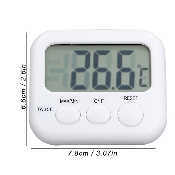Vann Termometer, LCD Digital Display Temperaturmålingsverktøy for Akvarium, -40~70