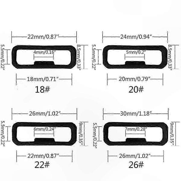 Garmin Venu 2S, Active S, Vivoactive 4s Urrem Spænde Ring Black 18mm