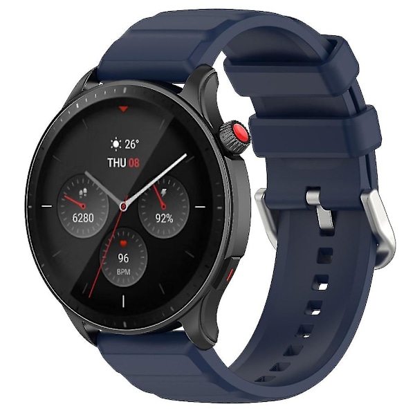 Myk håndleddsreim for GTR 4 Sport Anti-ripesmartklokke stropp sløyfe-armbånd Midnight blue