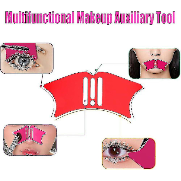 3 stk. Næse Kontur Eyeliner Stencils, 4 i 1 Silikone Eyeliner Stencils Næseskygge Stencil Kvinde Makeup Hjælpeværktøj Begyndere Applikator Guide Værktøj