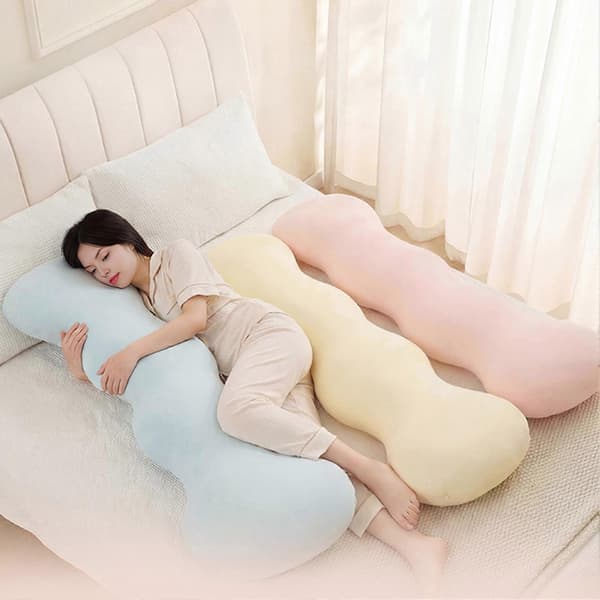 Kroppspute for sidesovere – Issilke og full kroppsstøtte – for voksne Pink S