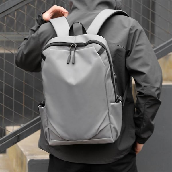 Herr Kvinnor Mode Stor kapacitet Casual Laptop Ryggsäck Utomhus Affärsresor College Skola Ryggsäck Gåvor Grey