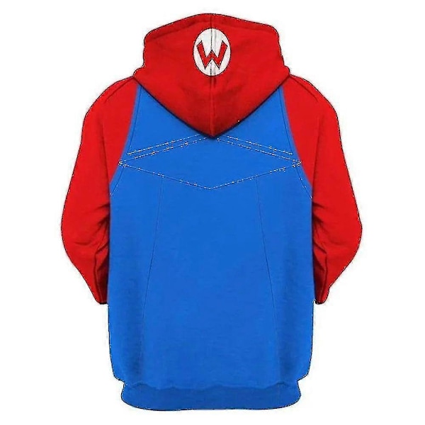 2023 Mario 3D Hoodie Unisex Dam Herr Huvtröja Tröja Pullover Jumper Toppar Cosplay Kostym Gåvor Mario S