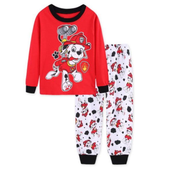 Gutter Bomull Pyjamas Langermet Gutter Barne Tegneserie Sett Baby Hjemmeklær Spiderman Captain America 19 130cm