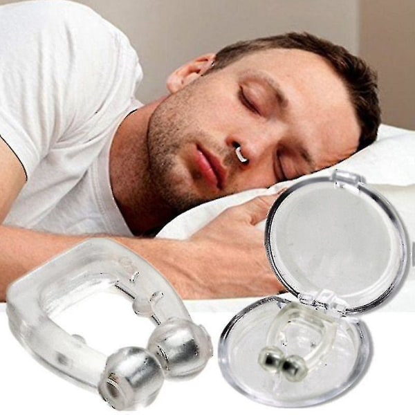 10-paknings magnetisk anti-snorke nesedilator Stopp snorking neseklemmesett