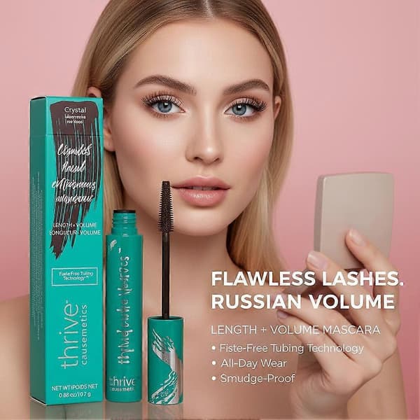 Thrive Causemetics Liquid Lash Extensions Mascara Tykk Krøllende Vanntett Black