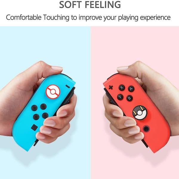 4 stk. silikon analog tommelgrephetter kompatible med Nintendo Switch Oled/Switch Lite/Switch Joystick beskyttelsesdeksel