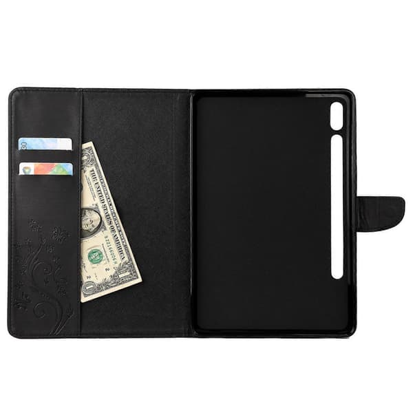 Läderfodral för Galaxy Tab S8/ Tab S7 T870/ T875 Black