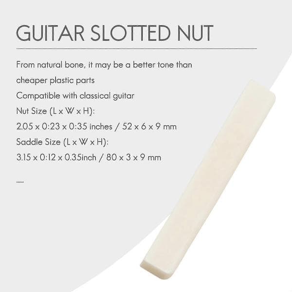 Klassisk guitar ben sadel møtrik sæt