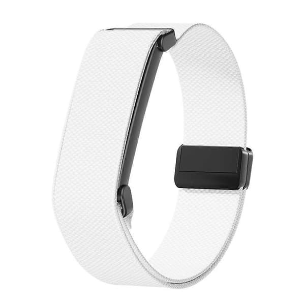 Stropp til Fitbit Air pustende nylon elastisk bånd for komfort hele dagen White