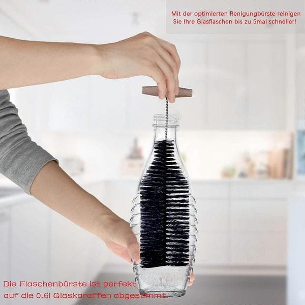 35 cm pullonpesuharja yhteensopiva Sodastream-lasipullon kanssa